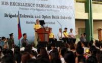 Aquino checks preparations for class opening next week