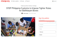 Petition vs BoC rules on balikbayan boxes gets 67k signatures in 2 days