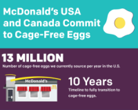 McDonald’s to fully transition to cage-free eggs for all restaurants in the U.S. and Canada