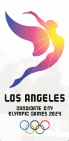 LA 2024 bid unveils Olympic logo, sunny slogan