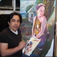 Mangyan artist holds one-man art exhibit in La Habra