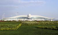 Turkmenistan, low on visitors, opens striking new airport