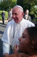 Fil-Am children meet Pope Francis
