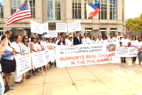 Duterte’s Fil-Am supporters rally in Washingon, DC