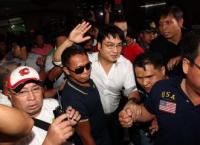 Revilla emerges from Sandiganbayan, boards vehicle to Crame